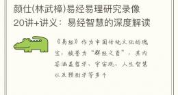 颜仕(林武樟)易经易理研究录像20讲+讲义：易经智慧的深度解读