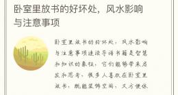 卧室里放书的好坏处，风水影响与注意事项