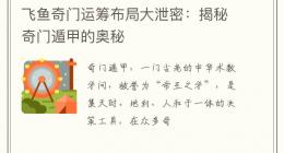 飞鱼奇门运筹布局大泄密：揭秘奇门遁甲的奥秘