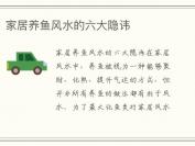 家居养鱼风水的六大隐讳