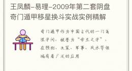 王凤麟-易理-2009年第二套阴盘奇门遁甲移星换斗实战实例精解