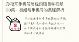 孙福来手机号易经预测自学视频30集：易经与手机号的奥秘解析