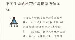 不同生肖的桃花位与助孕方位全解